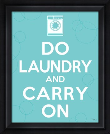Framed Laundry On I Print