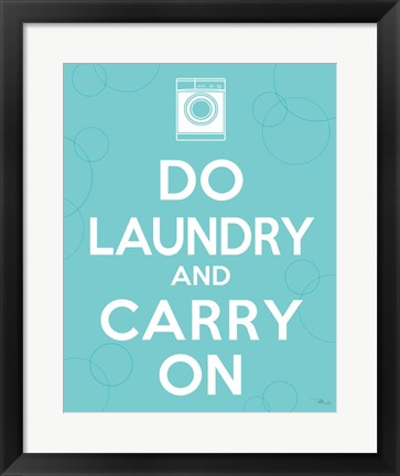 Framed Laundry On I Print