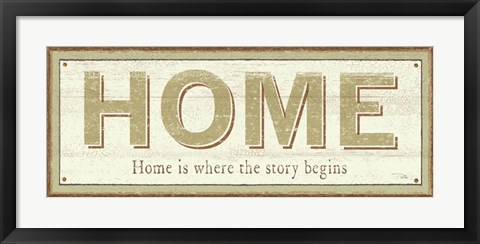 Framed Home Print