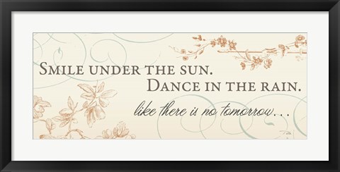 Framed Smile under the Sun Print