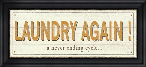 Framed Laundry again! Print