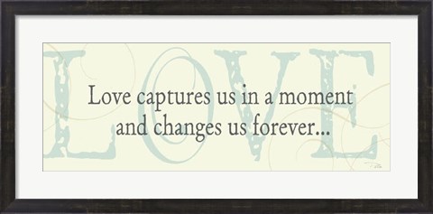 Framed Love captures us Print