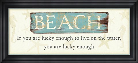 Framed Beach Print