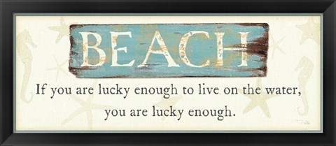 Framed Beach Print