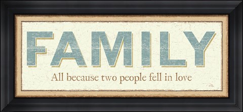 Framed Family Print