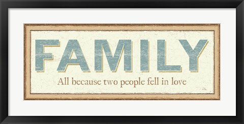 Framed Family Print
