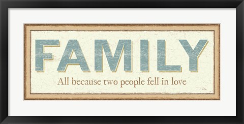 Framed Family Print