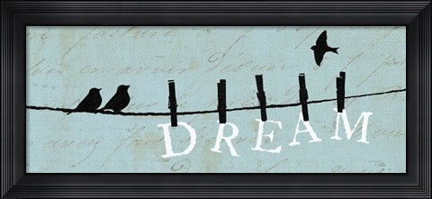 Framed Birds on a Wire - Dream Print