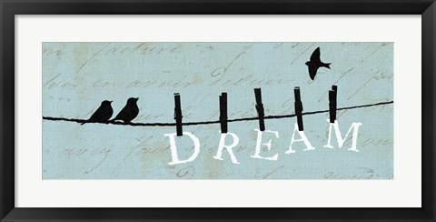 Framed Birds on a Wire - Dream Print