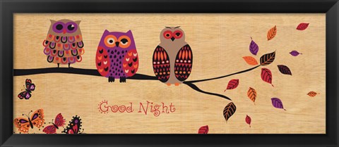 Framed Good Night Owl Print