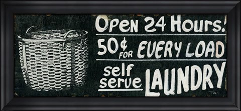 Framed Vintage Sign II Print