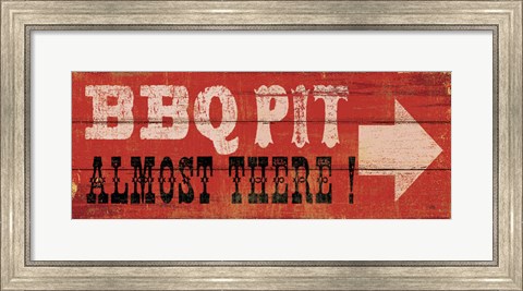 Framed BBQ Pit Print