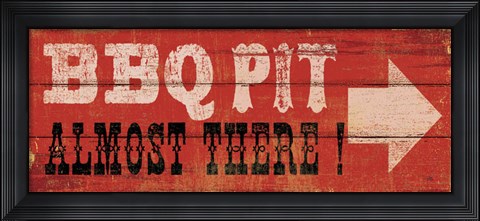 Framed BBQ Pit Print