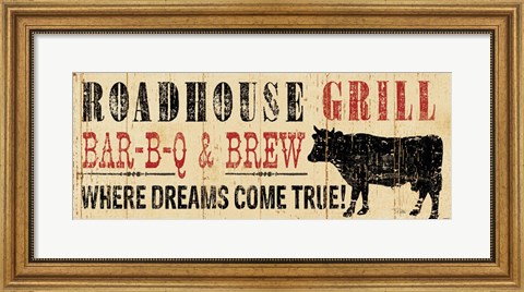Framed Roadhouse Grill Print