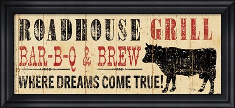 Framed Roadhouse Grill Print