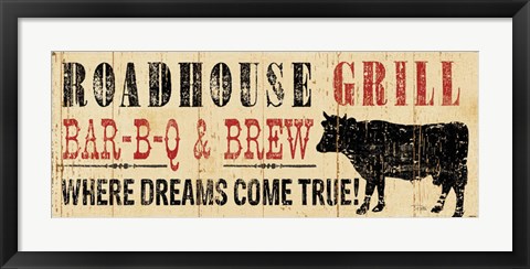 Framed Roadhouse Grill Print