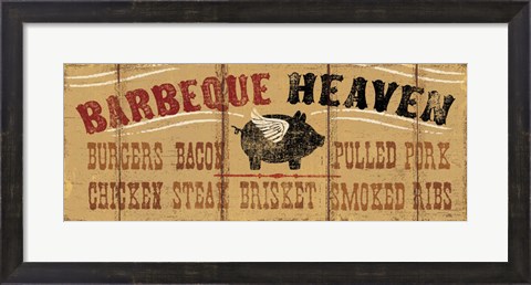 Framed Barbeque Heaven Print