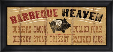 Framed Barbeque Heaven Print