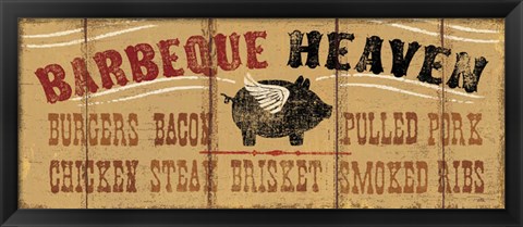 Framed Barbeque Heaven Print