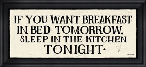 Framed Breakfast in Bed Print