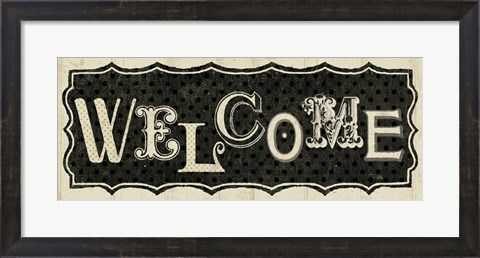 Framed Room Signs IV - Welcome Print