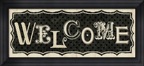Framed Room Signs IV - Welcome Print
