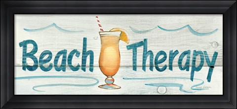 Framed Beach Therapy Print