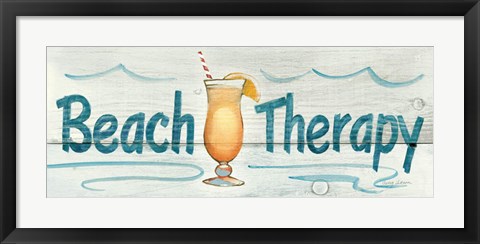 Framed Beach Therapy Print