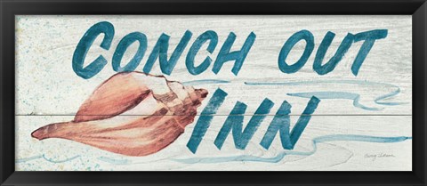 Framed Conch Out Inn Print