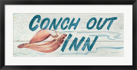 Framed Conch Out Inn Print