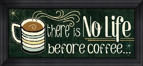 Framed Funny Coffee II Print