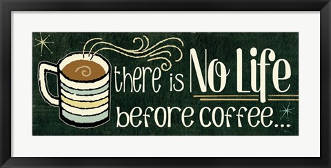 Framed Funny Coffee II Print