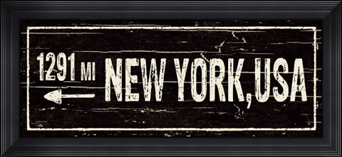 Framed Destination Signs II Print
