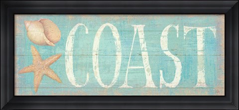 Framed Pastel Coast Print