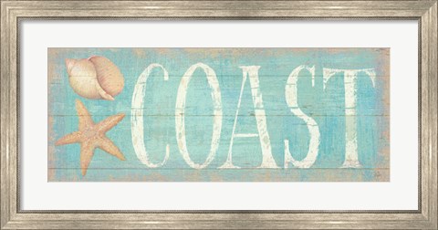Framed Pastel Coast Print