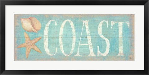 Framed Pastel Coast Print