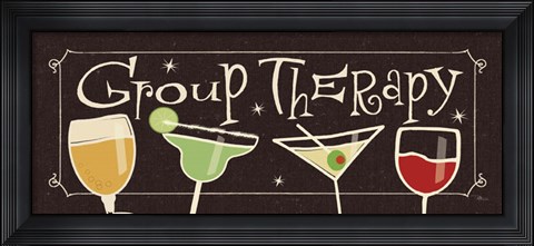 Framed Group Therapy II Print