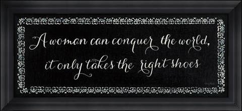 Framed Right Shoes Print