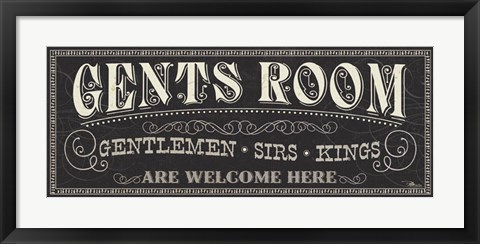 Framed Ladies and Gents II Print