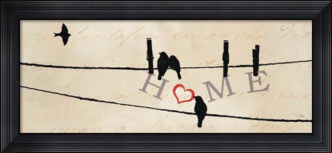 Framed Bird at Heart I Print