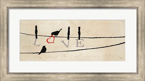 Framed Bird at Heart II Print