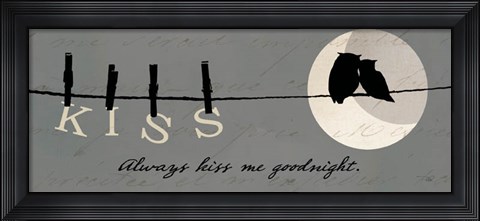 Framed Moon Lovers II Print