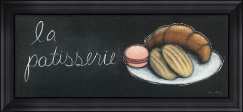 Framed Chalkboard Menu II - Patisserie Print
