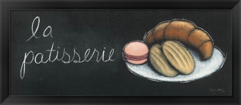 Framed Chalkboard Menu II - Patisserie Print