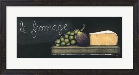 Framed Chalkboard Menu III - Fromage Print