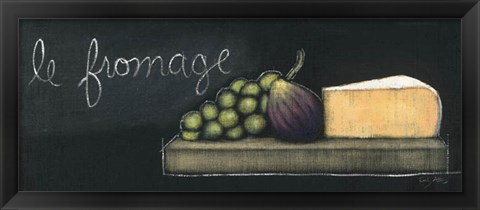 Framed Chalkboard Menu III - Fromage Print