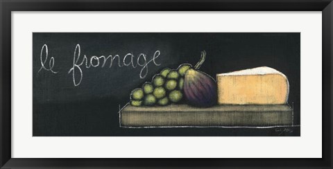 Framed Chalkboard Menu III - Fromage Print