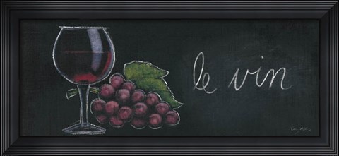 Framed Chalkboard Menu IV - Vin Print