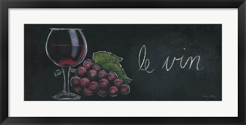 Framed Chalkboard Menu IV - Vin Print