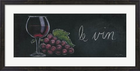 Framed Chalkboard Menu IV - Vin Print